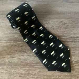 Guinness Pint Beer Logo Black Silk Men’s Tie